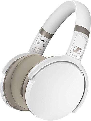 Sennheiser HD 450BT Over Ear Wireless Headphones, with Active Noise Cancellation, White Sennheiser HD 450BT Over Ear Wireless Headphones, with Active Noise Cancellation, White