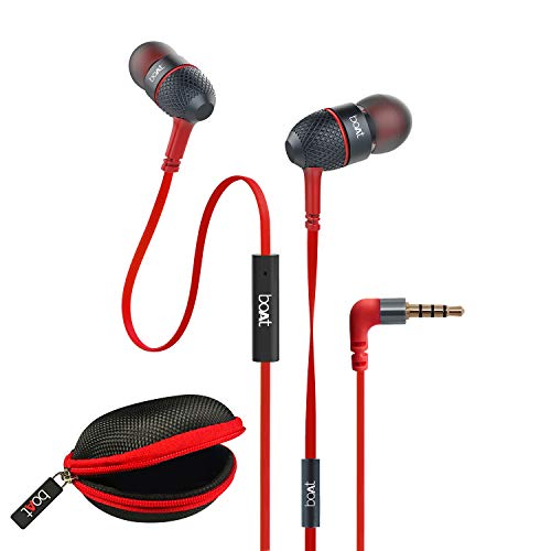 boAt BassHeads 225 in-Ear Wired Earphones (Red)